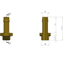 Штуцер прямой M16x1.5-10 мм ORPASAN ORP 4853