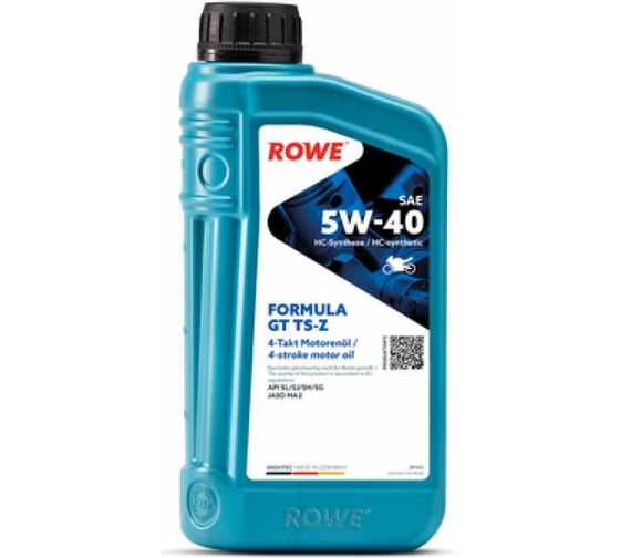 Моторные масла для 4-T двигателей HIGHTEC FORMULA GT SAE 5W-40 TS-Z 20143-0010-99 Rowe 20143-010-99 1