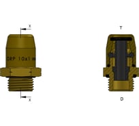 Фитинг прямой M14x1.5-10x1 мм 100 1014, 2800100801415 ORPASAN ORP 4154