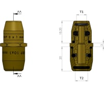 Фитинг переходной прямой 10x1/8x1 мм ORPASAN ORP 4294