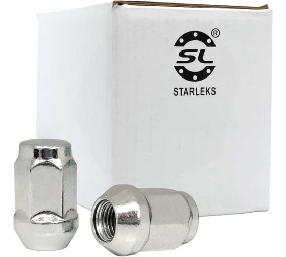 Гайка колесная покрытие Цинк, М12x1.25 STARLEKS 10шт 801444HT/ZN