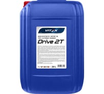 Полусинтетическое моторное мото масло для двухтактных двигателей Drive 2T API TC, ISO-L-EGB, JASO FB 20 л VITEX v311006