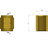 Муфта резьбовая M16х1.5 27505 ORPASAN ORP 4766