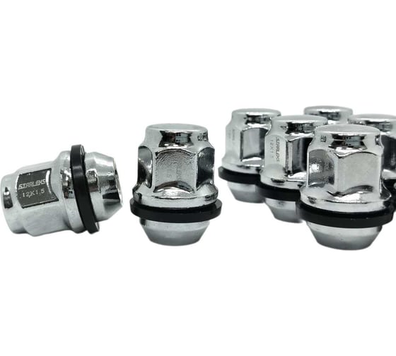 Гайка колесная Хром, конус, M12x1.5 STARLEKS 901445HU 10 шт