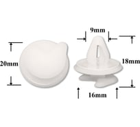 Автокрепеж универсальный 10 шт 4399987 КрепАвто 1313