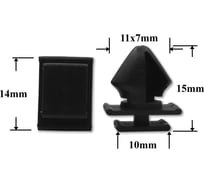 Автокрепеж для Citroen Peugeot 10 шт 856534 КрепАвто 1312