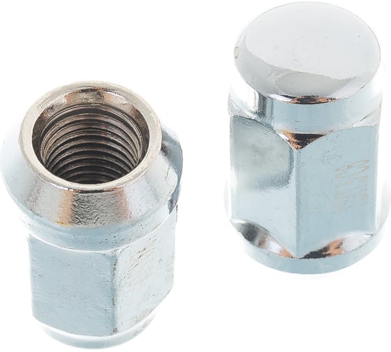 Гайка NORM M12x1.50, H=35 мм, ключ 19 мм, закрытая, хром, 20 шт. 401445 Cr 1
