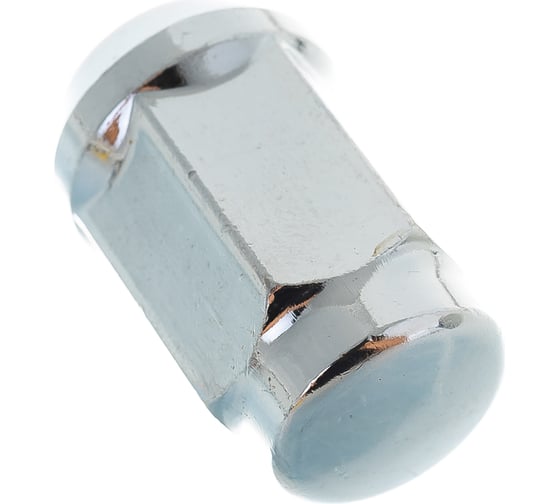 Гайка NORM M12x1.50, H=35 мм, ключ 19 мм, закрытая, хром, 20 шт. 401445 Cr