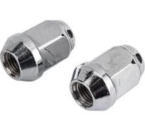 Гайка NORM M12x1.50, H=35 мм, ключ 21 мм, закрытая, хром, 20 шт. 901445 Cr