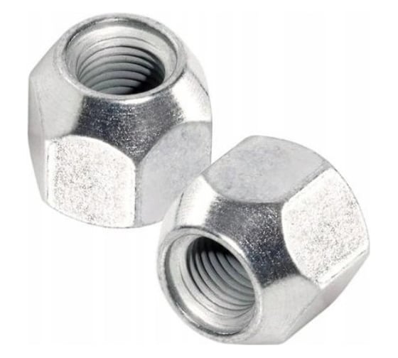 Гайка NORM M12x1.50, H=17 мм, ключ 19 мм, открытая, хром, 20 шт. 600045 Cr 1