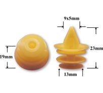 Автокрепеж для Infiniti Nissan 10 шт 76996R8215 КрепАвто 1461