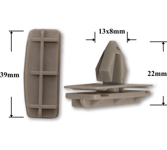 Автокрепеж для Chrysler Jeep 10 шт 55157055AA КрепАвто 1483 1