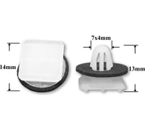 Автокрепеж для Acura Honda 10 шт 76222SP1003 КрепАвто 1472