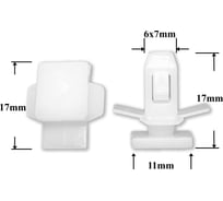 Автокрепеж для Subaru 10 шт 57160FC010 КрепАвто 1527