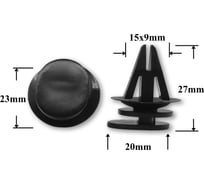 Автокрепеж для BMW Mini Cooper 10 шт 7131480419 КрепАвто 1516