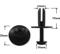 Автокрепеж для BMW 10 шт 51718259788, 51 71 0 391 077 КрепАвто 1535