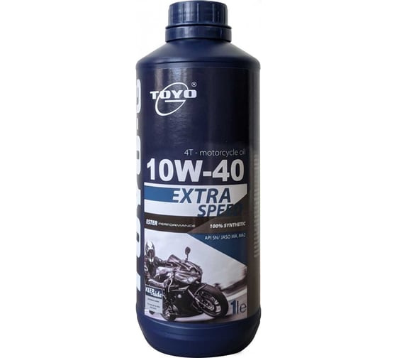 Масло Extra Speed 4T SAE 10W-40, API SN, 1 л Toyo 9555131407330