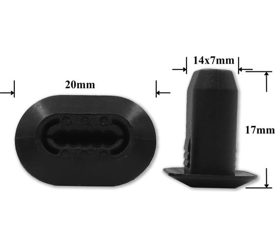 Крепеж для Citroen Fiat Peugeot Renault 10 шт 699796 9621824880 500389689 7703081176 КрепАвто 1576