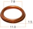 Кольцо уплотнительное 7.8x11x1.5 мм MITSUBISHI MASUMA MDP-0016 1