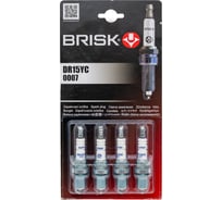 Свеча зажигания SUPER (ВАЗ-2101-2110/2121; карбюратор; ключ 16 мм) BRISK 0007 DR15YC-J
