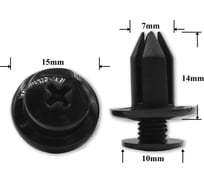 Автокрепеж для Acura, GM, Honda, Mazda 7688201g10 (76882-01g10), 265572u001 (26557-2u001) Крепавто 1620