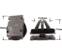 Автокрепеж для GM 10 шт 19352782, 68172491AA, 11571175 КрепАвто 1625