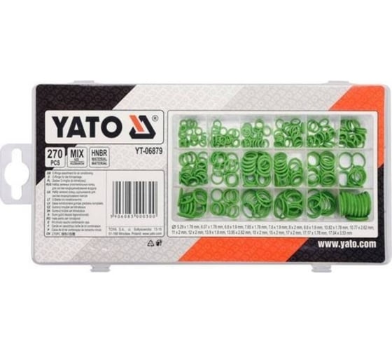Набор резиновых прокладок для системы кондиционирования воздуха YATO 270шт. YT-06879 394906879 092 1