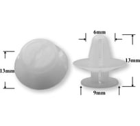 Автокрепеж для Ford 10 шт 1214485 КрепАвто 1678