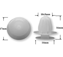 Автокрепеж для Acura Honda 10 шт 91560S04003 КрепАвто 1697