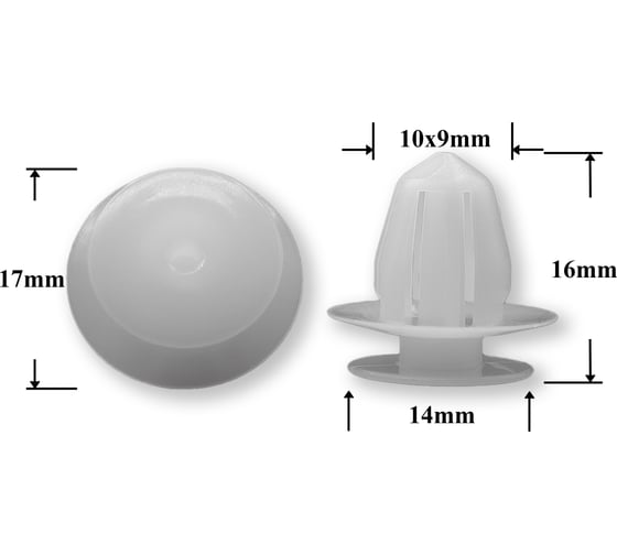 Автокрепеж для Acura Honda 10 шт 91560S04003 КрепАвто 1697 1