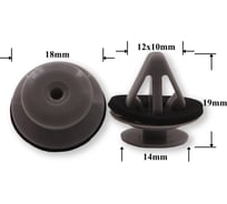 Автокрепеж для Mazda 10 шт TD1251SJ3A КрепАвто 1709
