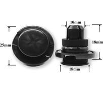 Автокрепеж для Subaru 10 шт 909140055 КрепАвто 1717