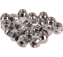 Гайка конус M12x1.50, открытая 17 мм, ключ 3/4 (19мм), хром, 20 шт SKYWAY S10602030/K