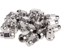 Гайка конус M14x1.50, закрытая 35 мм, ключ 3/4 (19мм), хром, 20 шт SKYWAY S10602039/K