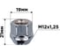 Гайка конус M12x1.25, открытая 21 мм, ключ 19 мм, цинк, 20 шт SKYWAY S10602014/K 2