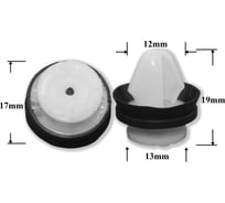 Пистон обивки двери 7703077469 Веста (аналог) Крепавто RP1081