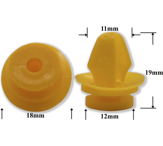 Пистон обивки двери Лада 6001549265 Крепавто RP1122 1
