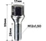 Болт колесный SKYWAY M12x1.50x28 мм, конус кл 17 мм, хром, L=55 мм, 004, 20 шт S10601004/K 1