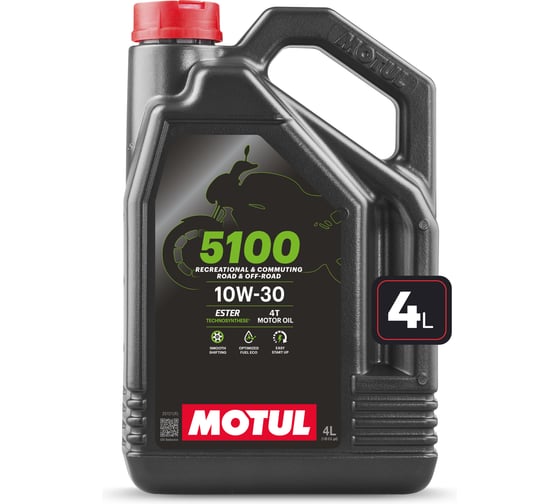 Моторное масло MOTUL 5100 4T 10W30 4 л 113177