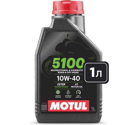 Моторное масло MOTUL 5100 4T 10W40 1 л 112858