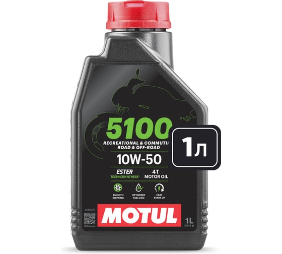 Моторное масло MOTUL 5100 4T 10W50 1 л 113188