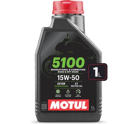 Моторное масло MOTUL 5100 4T 15W50 1 л 112860