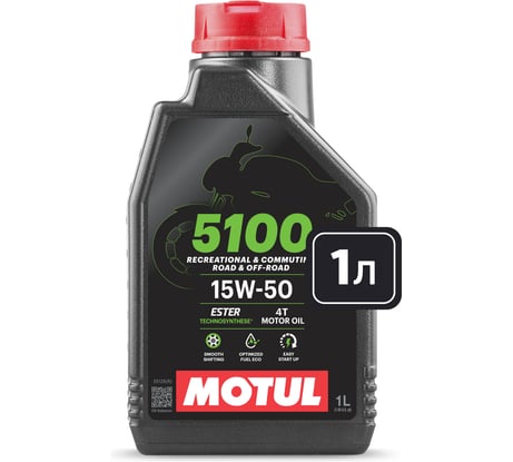 Моторное масло MOTUL 5100 4T 15W50 1 л 112860