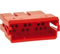 Корпус для разъема AURA MiniISO 20 контактов, ответка, красный, 10 шт AWZ-2011
