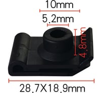 Клипса крепежная Nord-Yada для а/м Lexus, Mazda,Toyota E6DZ5421952A подкрылка, крыла, бампера (10шт в 1уп) 909688