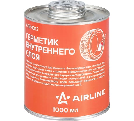 Герметик внутреннего слоя AIRLINE банка с кистью, 1 л ATRH012