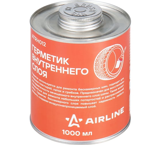 Герметик внутреннего слоя AIRLINE банка с кистью, 1 л ATRH012