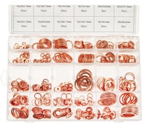 Набор медных шайб Эврика 5x9х1-28x36x2мм 568пр. в кейсе ER-77568 928947