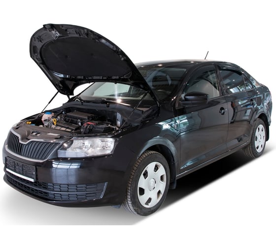 Газовые упоры Rival для капота Skoda Rapid I, II 2012-2020 2020-н.в./Volkswagen Polo A.ST.5104.1