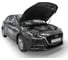 Газовые упоры Rival для капота Mazda 3 BM 2013-2018/6 GJ 2012-2018 2018-н.в., 2 шт., A.ST.3802.1 2